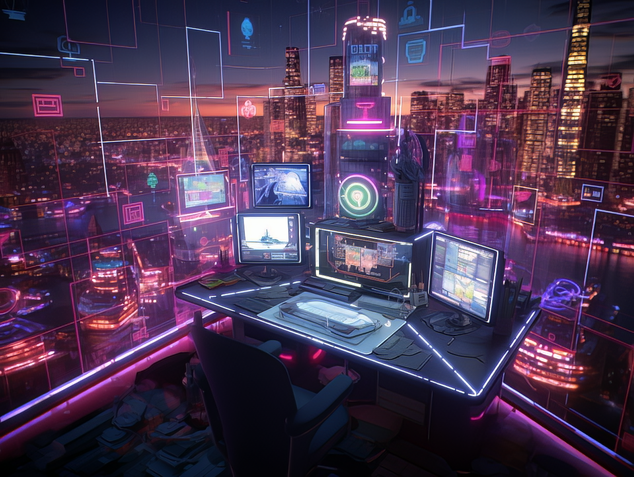 People at a concert facing the stage with various colours of paint powder in the air